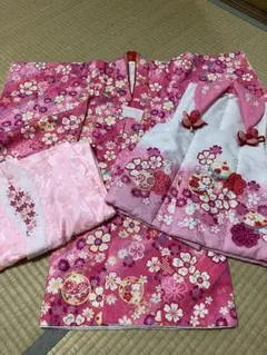 七五三　3歳女の子着物フルセット