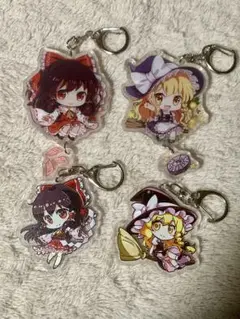 【1つ辺り300円】博麗霊夢　霧雨魔理沙　両面アクリルキーホルダー
