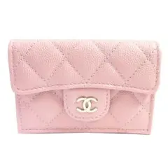 CHANEL スモールウォレット 3つ折り ピンク レシート