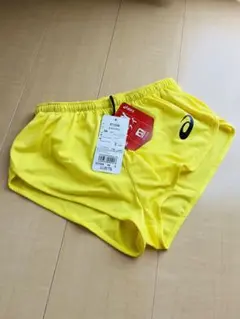 アシックス ランパン.黄色 S