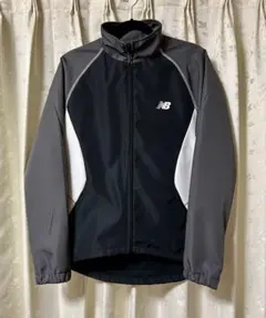 サイクルウエア 長袖 後ポケット New Balance メンズ M 黒白グレーのサムネイル