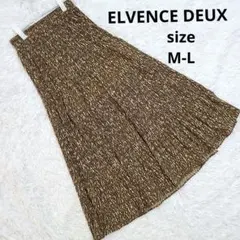 ELVENCEDEUXエルベンスドゥ総柄ランダムプリーツティアードロングスカートのサムネイル