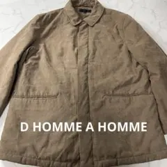 D HOMME A HOMME ステンカラーコート L キャメル 中綿 比翼