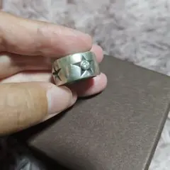 仁尾彫金『一つ星、平打リング、幅7mm』ハンドメイド568b - メルカリ