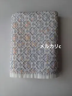 刺し子ふきん完成品 花小紋格子のサムネイル