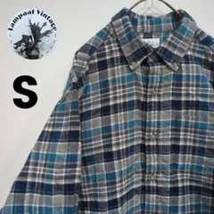 US古着 Croft&Barrow フランネルシャツ S グレー