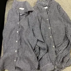 UNIQLO　プレミアムリネンシャツ　チェック