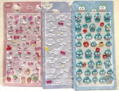 ☆残りわずか☆ サンリオ　ボンボンドロップシール風　ぷっくりシール3枚セット
