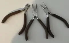 【貴和製作所】平ヤットコ　丸ヤットコ　ニッパー　工具３点セット