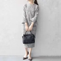 ちーちゃん様　SHIPS 洗える ツイード ペプラムブラウス