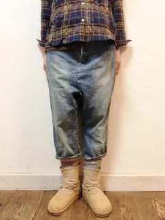 ichi(イチ）　サルエルデニムパンツ