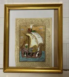 エジプト エッチング アート 壁用銅板 金属皿 飾り皿 壁掛け エジプト