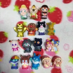 ☆used☆あつまれアンパンマン 指人形 レア レトロ 16点セット