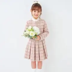 【美品】クリーニング済み3点セット ケイトスペード　ツイードセットアップ 120