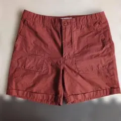 メンズ ショートパンツ ベイカーパンツ 赤茶のサムネイル