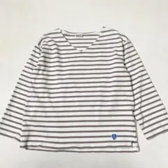 ORCIVAL オーシバル Vネックコットンロードバスクシャツ ボーダー