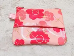 マリークワント 花柄 ピンク ミニポーチ