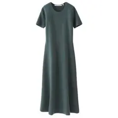 ユニクロ＆ルメール　毛混ミラノリブニットロングワンピース　Sサイズ　緑
