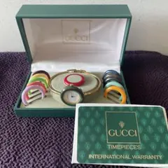 GUCCI チェンジベゼル26年４月電池交換動作確認済みシリアルナンバー付き