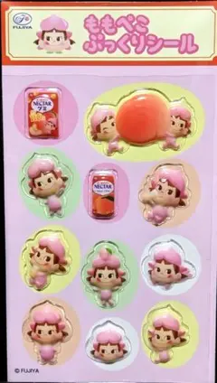 不二家 ももペコ ぷっくりシールのサムネイル