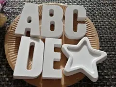 香り付アロマストーンアルファベットお皿盛り＋お皿⑧