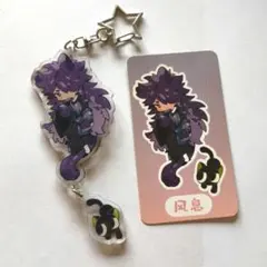 【中古】羅小黒戦記　アクリルキーホルダー　風息＆小黒　カード付き
