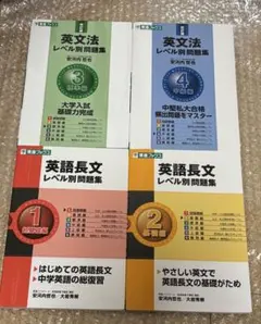 【東進ブックス】英語長文・文法レベル別問題集4冊セット