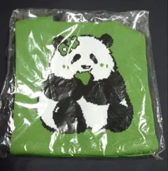 【新品未使用】パンダイラスト 緑色トートバッグ