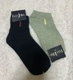 EAST BOY ソックスセット ネイビー ・グレー2点セット