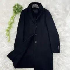 HERNO ヘルノ ロングコート チェスターコート ウール ブラック