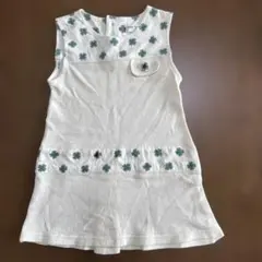 SENSE OF WONDER クローバー柄ワンピース 90 ワッフル