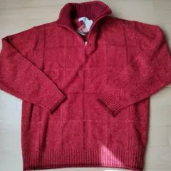 RENOWN（レナウン） シンプルライフ カシミヤ混ウールジップセーター L