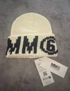 イ*ー様 MM6 Maison Margiela ブルーニット帽　試着のみ新品 エムエムシックス メゾン マルジェラ MM6 Maison Margiela MM6 KIDS