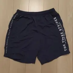 adidas THE THREE STRIPES ネイビーショーツ XL
