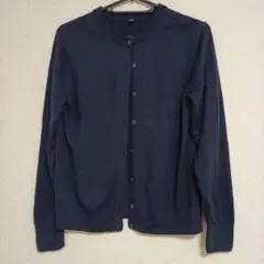 UVカットクルーネックカーディガン　ネイビー UNIQLO / サイズ : M
