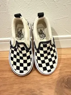 VANS チェッカーパターン スリッポン 15センチ