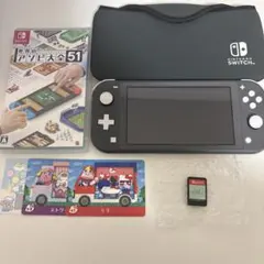 Nintendo Switch Lite 本体 グレー ソフト・カード付