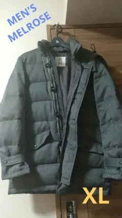 MEN'S MELROSE ダウン ジャケット XL メルローズ グレー 通勤