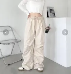 【美品】CLEA サイドライン　タック入り　スノーパンツ
