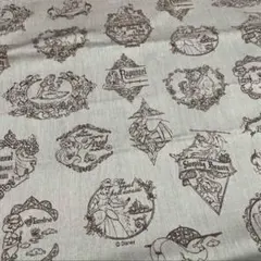 ディズニープリンセス　生地　布　ハギレ　はぎれ