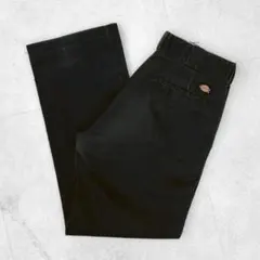 【Dickies 874】 ワークパンツ チノパン W32 黒