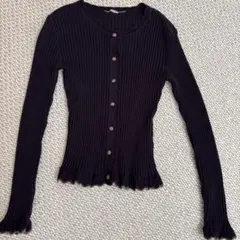 極美品♡Reneルネ♡リボンタイ付き ニットツイードカーディガン Rene（ルネ） ニットツイードカーディガン 6042080