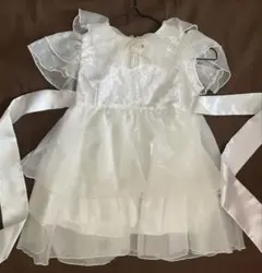 キッズドレス セレモニー 100cm フリル ベビー 子供用 レース バースデー