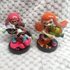 スプラトゥーン amiibo ガール ネオンピンク オレンジ