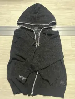 OY メッシュ編みジップパーカー（フーディー）