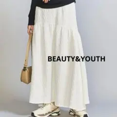 ジャカードギャザー フレアスカートBEAUTY&YOUTH アローズ サイズXSのサムネイル
