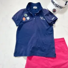 Jack Bunny!! ジャックバニー レディースゴルフポロシャツ 紺 L