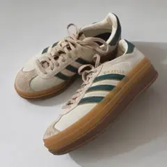 adidas GAZELLE 23cm スエード　厚底