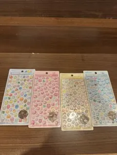 しずくちゃん　ボンボンドロップシールミニ　４枚セット　正規品