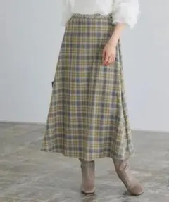 zk135【L】marvelous by Pierrot マキシ丈 チェック柄のサムネイル